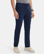 Jockey Super Combed Trackpant with Side Pockets and StayFresh Treatment - Navy
