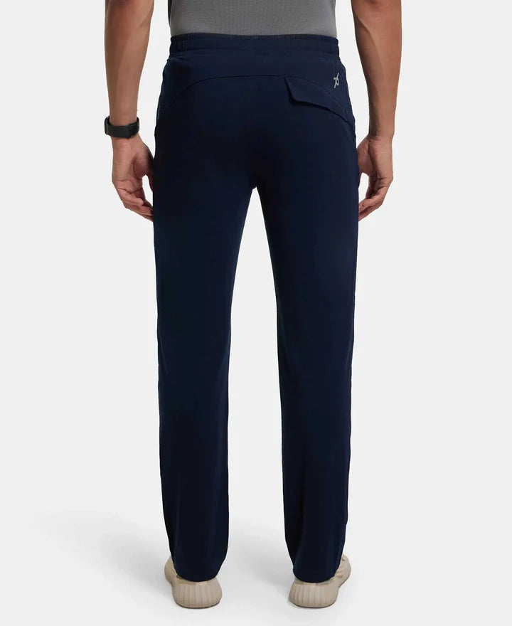 Jockey Super Combed Trackpant with Side Pockets and StayFresh Treatment - Navy