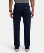 Jockey Super Combed Trackpant with Side Pockets and StayFresh Treatment - Navy