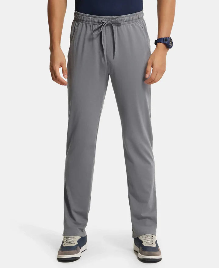 Jockey Super Combed Trackpant with Side Pockets and StayFresh Treatment - Performance Grey