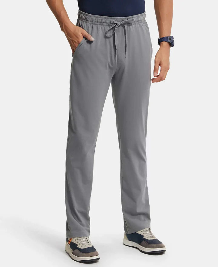 Jockey Super Combed Trackpant with Side Pockets and StayFresh Treatment - Performance Grey