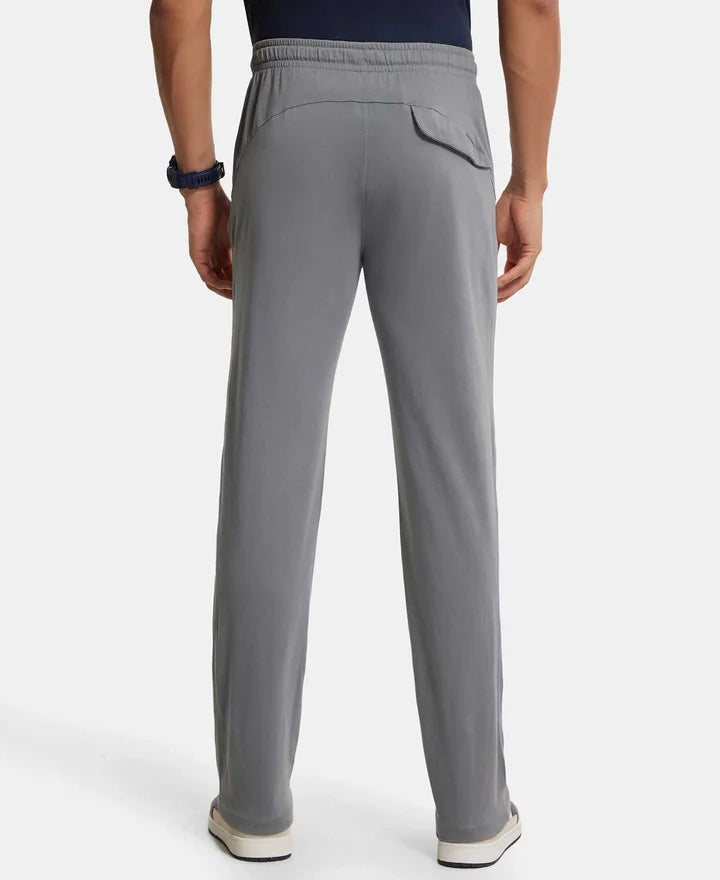 Jockey Super Combed Trackpant with Side Pockets and StayFresh Treatment - Performance Grey